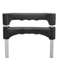 HOMCOM Chariot diable pliable leger telescopique charge 70kg en aluminium argent-noir(m-4)