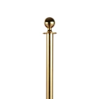 Outsunny Colonnina Segnapercorso per Code Separatore in Acciaio Rosso e Oro(m-4)
