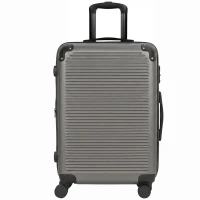 HOMCOM Walizka z twardą skorupą 66 cm, rozszerzalna, ABS, z 4 obrotowymi kółkami, uchwytem górnym i bocznym, zamkiem TSA, Ciemnoszary(m-11)