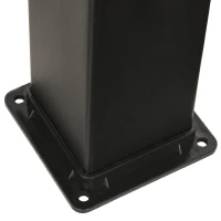 Duș Solar Outsunny de Grădină 40L și Temperatură 60°C, Cap Rotativ și Robinet pentru Picioare, Negru(m-9)