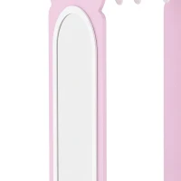 AIYAPLAY Kids Wardrobe, Children Dress Up Storage with Mirror, Clothes Rail, Shelves, Hangers for Girls Boys Bedroom Nursery Pink(m-11)