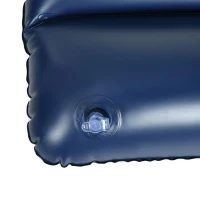 Outsunny Luftmatratze für 2 Personen, mit Handpumpe, weich & robust, 203x152x22cm, Blau(m-9)