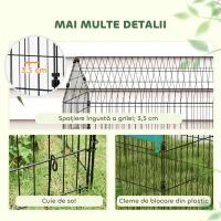 PawHut Cușcă pentru Iepuri de Exterior și Interior cu Acoperiș, 185x75x75 cm, Verde(m-7)