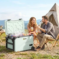 Outsunny Frigider Portabil 42,5L cu Compresor și Control prin Aplicație, -20℃ la 20℃(m-2)