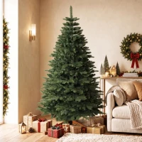 HOMCOM Árvore de Natal Artificial Abeto Nobre 961 Ramos 180cm Verde(m-6)