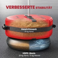 SPORTNOW Bokszak met standaard, in hoogte verstelbare bokszakset 125-145 cm, vrijstaande speedball met handschoenen en pomp(m-6)