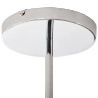 HOMCOM Lámpara de Suspensión Ø59x44 cm Lámpara Colgante Textil con Luces LED 36W con 3 Modos de Color y Soporte de Metal Dormitorio Sala de Estar Gris(m-9)