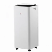 HOMCOM 3500mL Portable Dehumidifier with Air Purifier, 24H Timer, 5 Modes, 16L/Day, for Home Laundry, White(m-11)