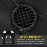 Outsunny Aufblasbarer Halloween-Torbogen, 4 Geister, LED-Lichter, wasserdicht, 300 x 76 x 300 cm(m-6)