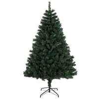 HOMCOM Árvore de Natal 180 cm Artificial com 820 Ramos Retardantes de Chama, Base em Aço Dobrável, Verde(m-7)