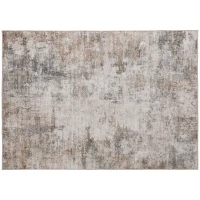 HOMCOM Vloerkleed van polyester, modern artistiek patroon, wasbaar, bruin(m-15)