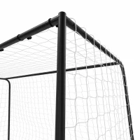 SPORTNOW Football Goal, 10 x 6.5ft Football Net with Ground Stakes and Metal Frame, Training Equipment for Indoor Outdoor Play(m-10)