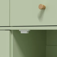 HOMCOM Modern Sideboard, Sideboard Storage Cabinet with 2 Drawers and Adjustable Shelf for Living Room, Light Green(m-13)