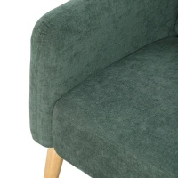 HOMCOM 2 Seater Sofa, Velvet Small Couch with 20cm Thick Padding, Wide and Deep Seat, Dark Green(m-12)