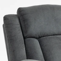 HOMCOM Relaxfauteuil met trilmassage en verwarming, handmatig verstelbare draaifauteuil met schommelfunctie en pocketvering, grijs(m-11)