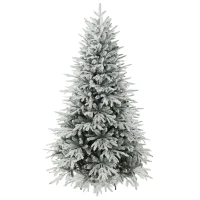 HOMCOM Schneebeflockter Weihnachtsbaum 180 cm mit 1920 Spitzen, Klappsystem, künstlich, voll(m-11)