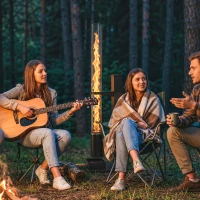 Outsunny Stufa a Pellet da Esterno 13 kW con Tubo, Nero(m-8)