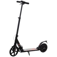 HOMCOM Patinete Eléctrico para Mayores de 14 Años E-Scooter Plegable Manillar Ajustable 12 km/h Batería Recargable 22,6V Monopatín 150W Carga 100kg(m-1)