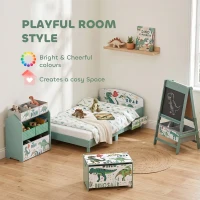 AIYAPLAY Storage Chest, Wooden Toy Chest with Lid, Flip-Top, Security Hinges and Anti-Pinch Design for Kids, Green(m-5)