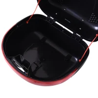 HOMCOM Baúl Moto Universal 30L + Llaves y Accesorios Equipaje Caja de Moto Topcase Casco para Motocicleta Ciclomotores Scooter(m-8)