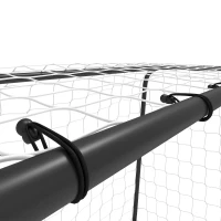 SPORTNOW Football Goal, 6 x 4ft Football Net with Ground Stakes and Metal Frame, Training Equipment for Indoor Outdoor Play(m-10)