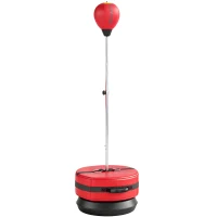 SPORTNOW Sac de box cu bază, set reglabil 125-145 cm, speedball autoportant cu mănuși și pompă(m-1)