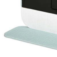 PawHut kattenbak met kap voor katten tot 5 kg kattenbak met deksel kattenbakmat kunststof groen 43 x 44 x 47 cm | Aosom(m-11)