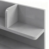 HOMCOM Bedside Table, Small Bedside Cabinet with 2 Drawers and Storage Shelves, Modern Nightstand for Bedroom, Grey(m-11)