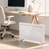 HOMCOM Convector Electric 1500 W, de Perete și Podea, Compatibil Alexa și Google Home, Alb(m-9)