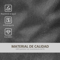 Outsunny Pack de 4 Sacos de Lastre Rellenables para Carpa Tienda y Cenador Volumen Máx. 15kg Ø14x42 cm Color Negro(m-6)