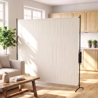 Outsunny Paravent Extérieur à Panneau Unique, Séparateur de Pièce de 180H cm avec Protection UV30+, Beige(m-9)