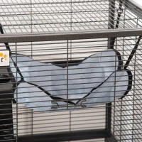 PawHut knaagdierenkooi, kooi op wielen voor kleine huisdieren, konijnenhok met 3 verdiepingen en 2 deuren, metaal, staal, 52 x 52 x 113,5 cm knaagdierenkooi kooi voor kleine huisdieren deuren met wielen metaal | Aosom.nl(m-9)