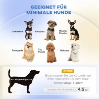PawHut Haustiersofa Hundecouch Hundesofa Hundebett Hundematte Katze Kissen gepolstert Holz Schaumstoff Grau 68,5 x 40,5 x 40,5 cm(m-4)