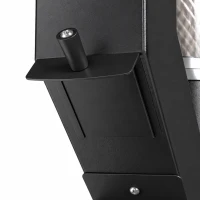 Outsunny Wood Pellet Heater, 13 kW Outdoor Pellet Heater Stove with Glass Tube, 2.4 kg Capacity Hopper, Ash Tray, Black(m-12)