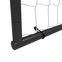SPORTNOW Football Goal, 6 x 4ft Football Net with Ground Stakes and Metal Frame, Training Equipment for Indoor Outdoor Play(m-12)