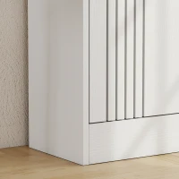 HOMCOM Schoenenkast met 3 kleppen en verstelbare planken, tot 18 paar, wit(m-10)