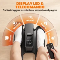 SPORTNOW Mini Ellittica da Scrivania, Manuale/Automatica, 12 Velocità Regolabili per Casa.(m-5)