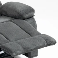 HOMCOM Relaxfauteuil met trilmassage en verwarming, handmatig verstelbare draaifauteuil met schommelfunctie en pocketvering, grijs(m-13)