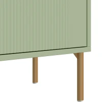 HOMCOM Modern Sideboard, Sideboard Storage Cabinet with 2 Drawers and Adjustable Shelf for Living Room, Light Green(m-10)