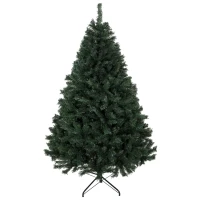 HOMCOM Künstlicher Weihnachtsbaum 180 cm mit 820 flammhemmenden Zweigen, klappbare Stahlbasis, Grün(m-8)