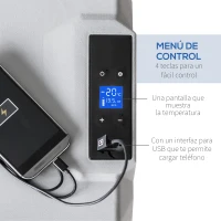 HOMCOM Nevera y Congelador de Compresor 50L Eléctrica Refrigerador de Coche CC 12V/24V hasta -20℃ Pantalla LED Táctil Asa Retráctil Ruedas para Hogar Camping Viajes Automóvil 58,6x37,8x54,5 cm Negro(m-5)