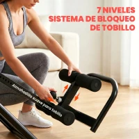 SPORTNOW Tabla de Inversión Plegable con Dominadas y Flexiones Altura Ajustable 155-198 cm Ángulos 20° 40° 60° Cinturón Rojo(m-5)