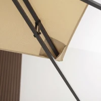 Outsunny Acoperiș de Rezervă pentru Pavilion 4x3 m din Poliester Anti-UV cu Structură în 2 Nivele, Crem(m-9)