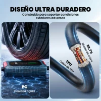 HOMCOM Cable de Carga Coche Eléctrico Tipo 2 3,7kW 5m 6-16A Temporizador 1-12h Enchufe Schuko Pantalla LCD IP65 de Pared Bolsa(m-6)