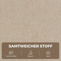 HOMCOM Elektrischer Aufstehsessel mit Vibrationsmassage und Wärmefunktion, Relaxsessel in Samtoptik mit Federkernpolsterung, Cremeweiß(m-7)