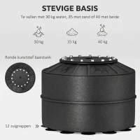 HOMCOM Staande bokszak met speedball, reflexstang, in hoogte verstelbaar, voor volwassenen, 155-205cm, zwart(m-6)