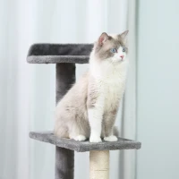 PawHut Klimboom 5 lagen kattenboom speelboom kattenkrabboom trap sisal beige(m-7)