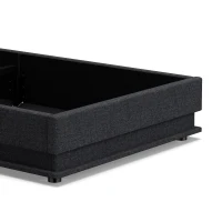 HOMCOM 3ft Single Bed Frame with Headboard, Platform Bed Frame with Hydraulic Storage, LED Lights and Charging Station, Black(m-11)
