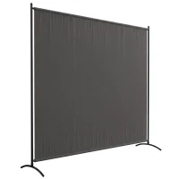Outsunny Paravent Extérieur à Panneau Unique, Séparateur de Pièce de 180H cm avec Protection UV30+, Gris Foncé(m-18)