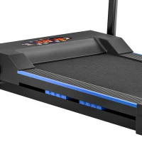 HOMCOM Folding Motorised Home Treadmill Walking Machine with LCD Monitor, Blue(m-12)